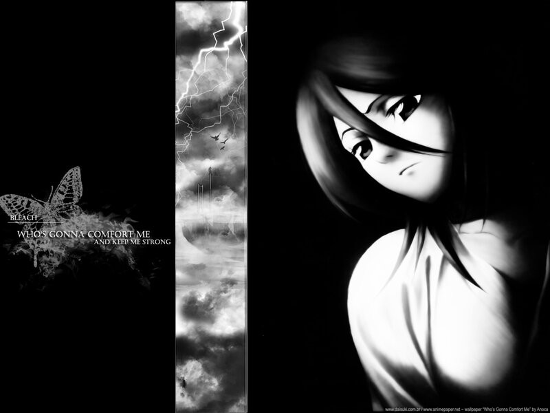 Anime Character Portrait — Black, Dramatic, Night, Digital Art, Butterfly
