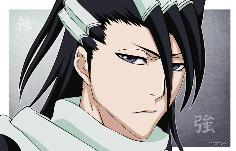 Anime Character Portrait — Black, Serious, Hair