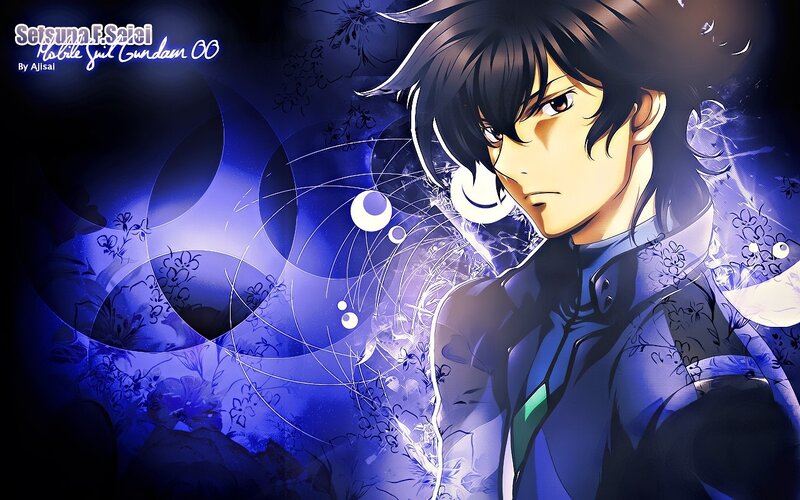 Anime Character Portrait — Blue, Dramatic, Blue Background