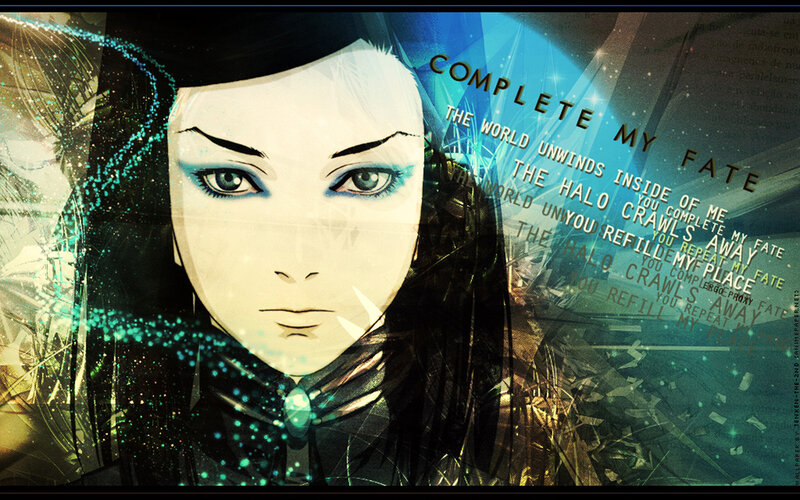 Anime Character Portrait — Blue, Dramatic, Digital Art