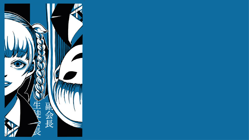 Anime Character Portrait — Blue, Dramatic, Manga