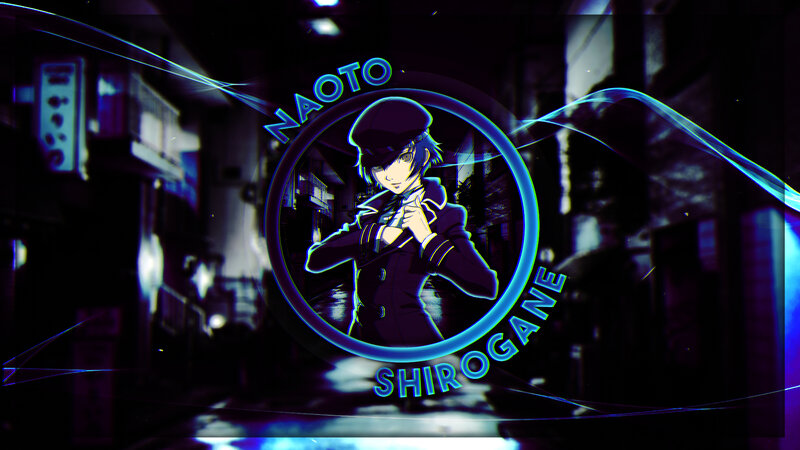Anime Character Portrait — Blue, Dramatic, Night, Digital Art