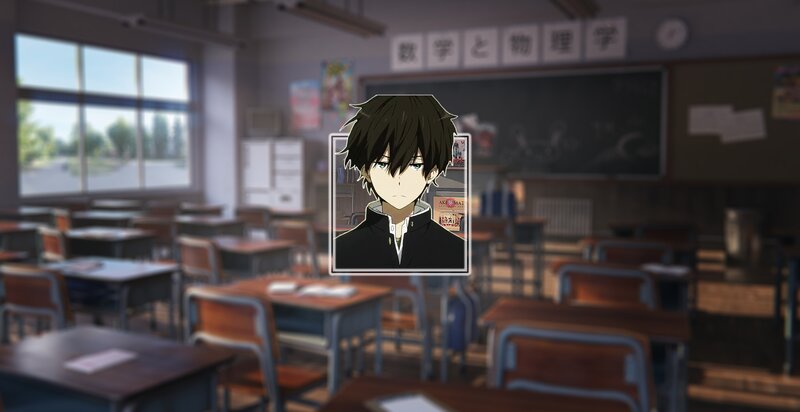 Anime Character Portrait — Brown, Calm