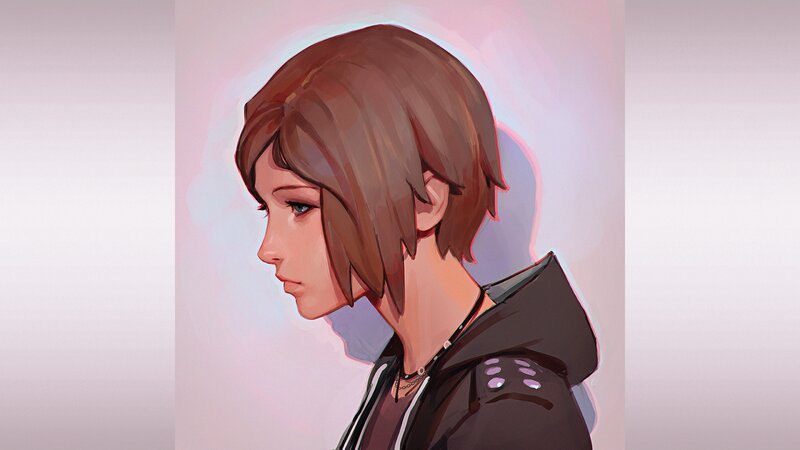 Anime Character Portrait — Brown, Contemplative