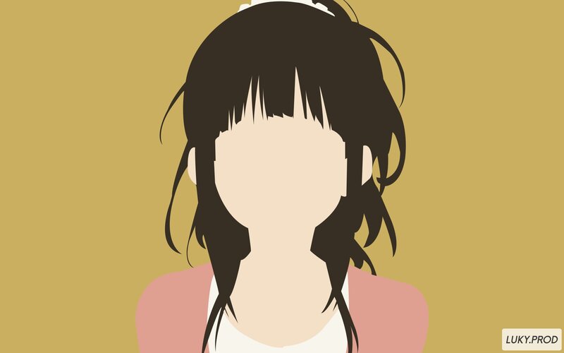 Anime Character Portrait — Brown, Neutral