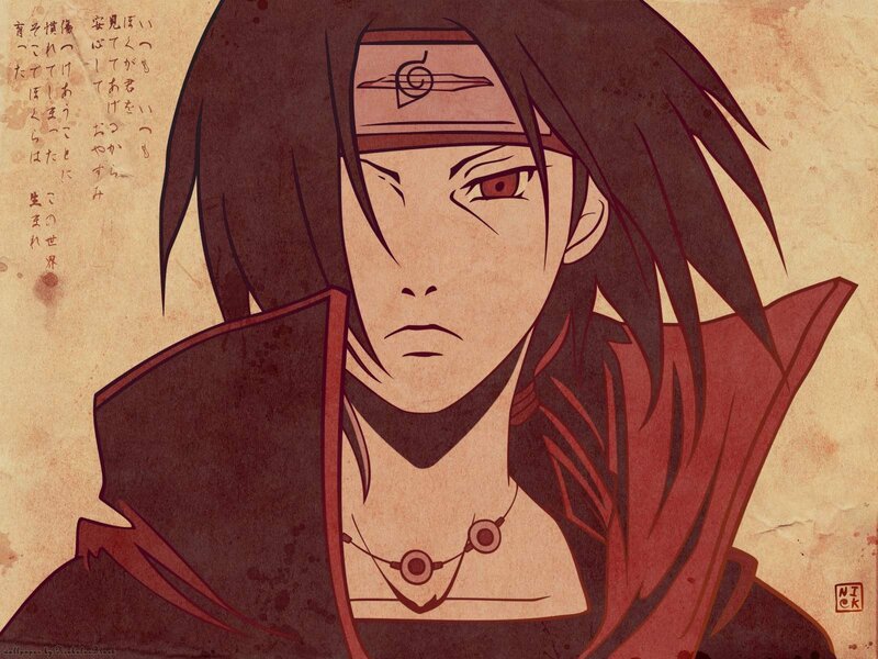 Anime Character Portrait — Brown, Serious, Manga