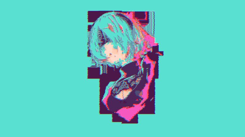 Anime Character Portrait — Cyan