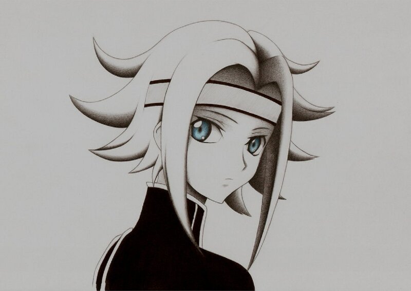 anime character portrait drawing