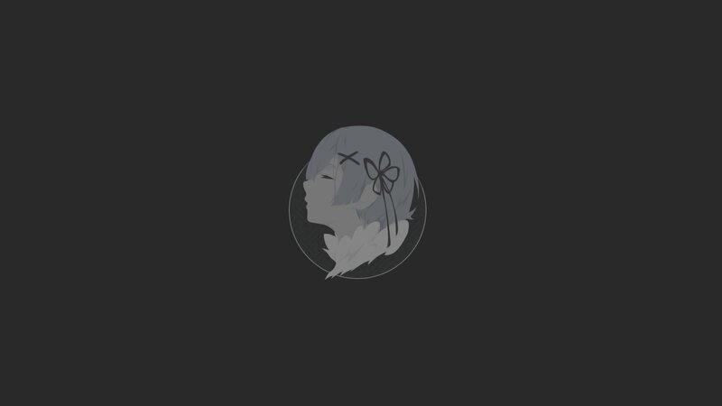 Anime Character Portrait — Gray, Calm