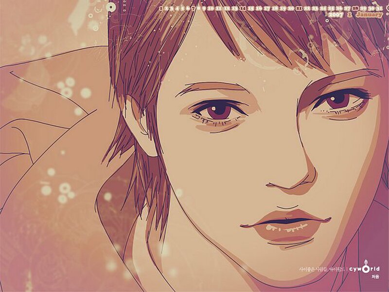 Anime Character Portrait — Pink, Calm, Manga