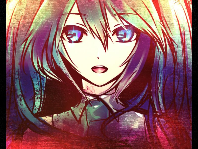 Anime Character Portrait — Purple