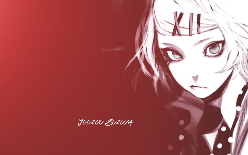 Anime Character Portrait — Red, Dramatic, Digital Art, White Hair