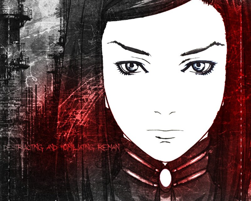Anime Character Portrait — Red, Dramatic, Manga, Eyes