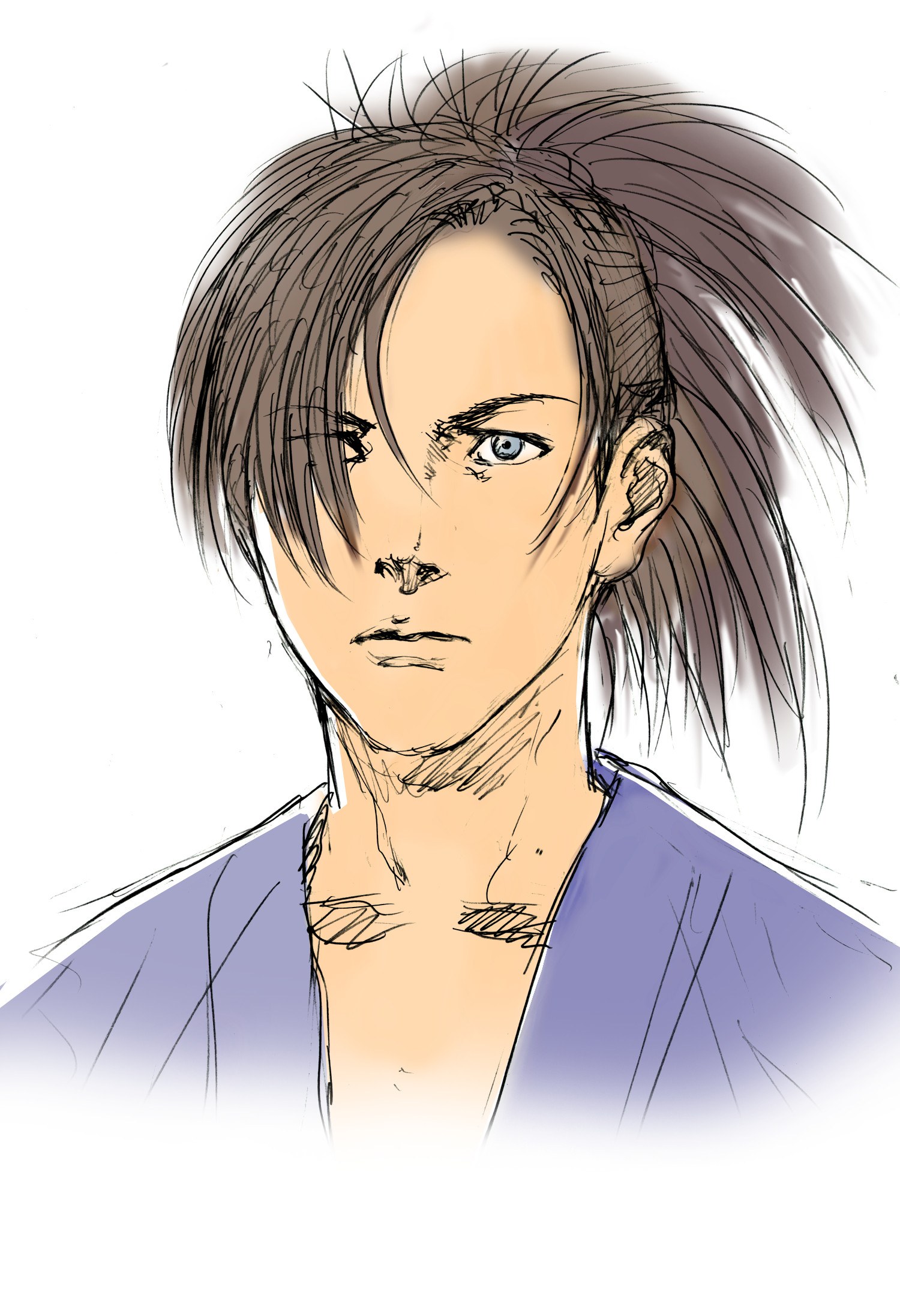 anime character portrait sketch