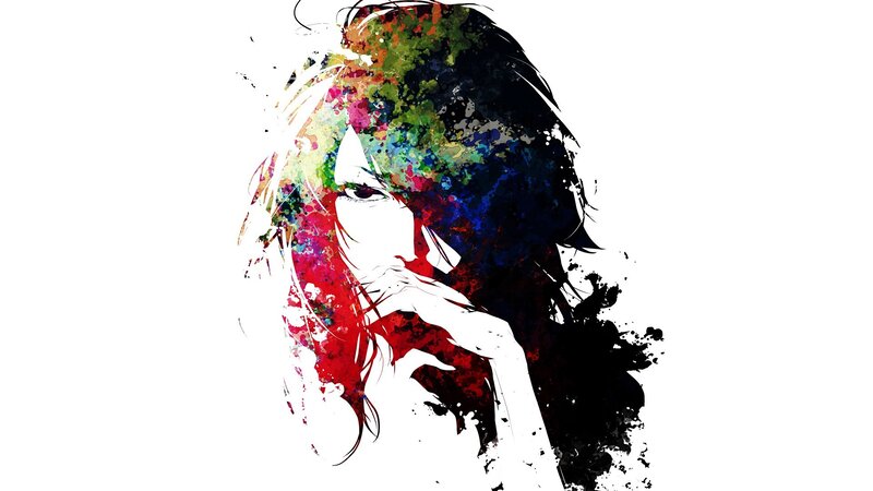 Anime Character Portrait — White, Dramatic, Digital Art, Hair, Hand
