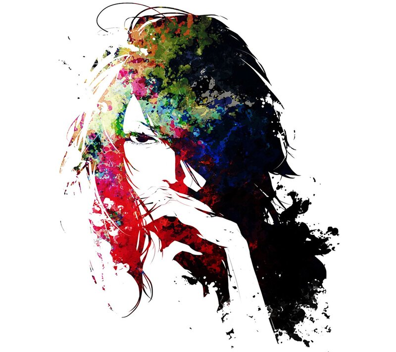 Anime Character Portrait — White, Dramatic, Digital Art, Hair