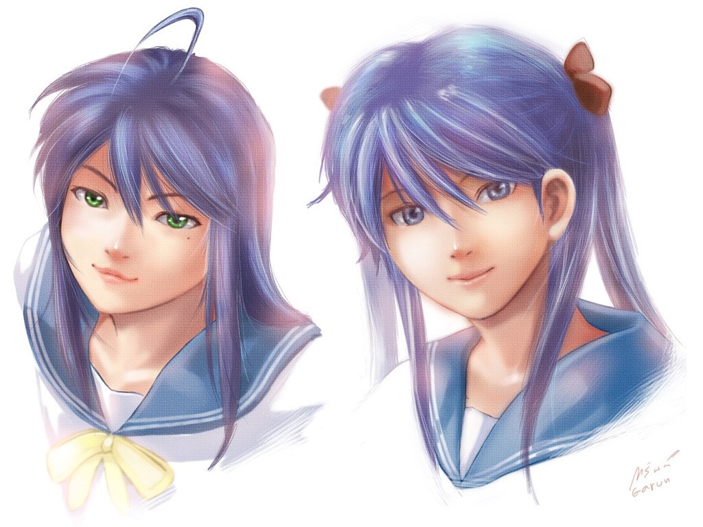 Anime character portraits