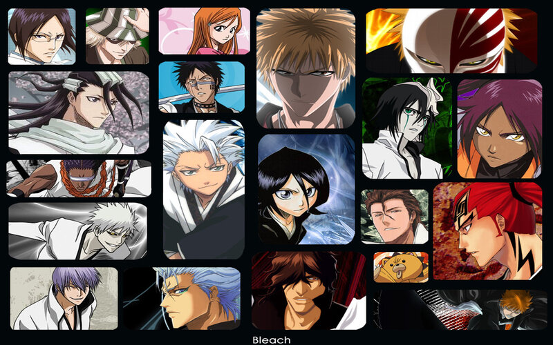 Anime Character Portraits — Black, Dramatic, Manga Art