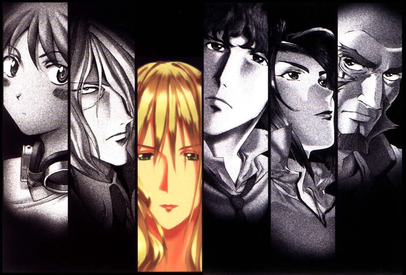 Anime Character Portraits — Black, Dramatic, Manga, Black and White