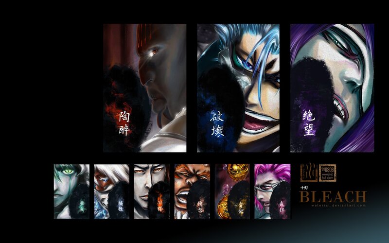 Anime Character Portraits — Black, Dramatic, Manga, Characters