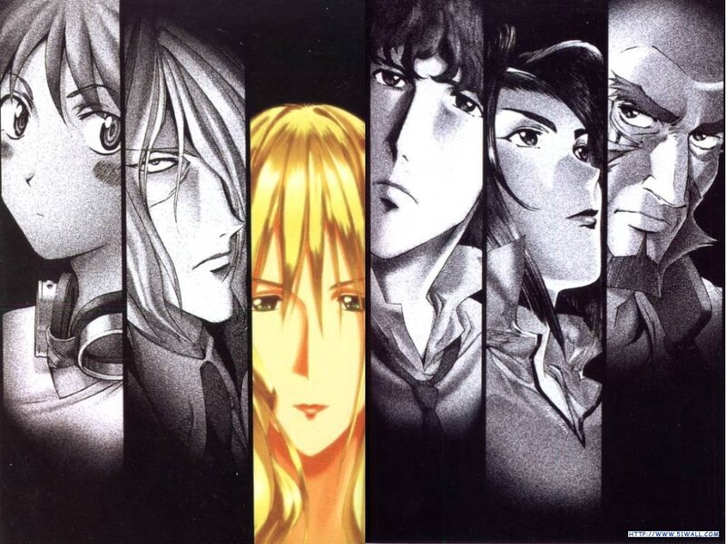 Anime Character Portraits — Black, Dramatic, Manga
