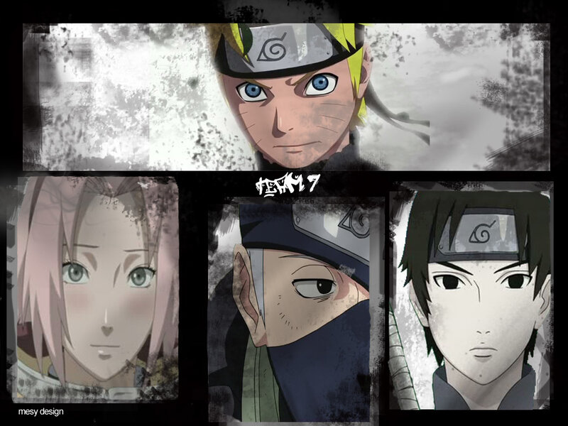 Anime Character Portraits — Black, Serious