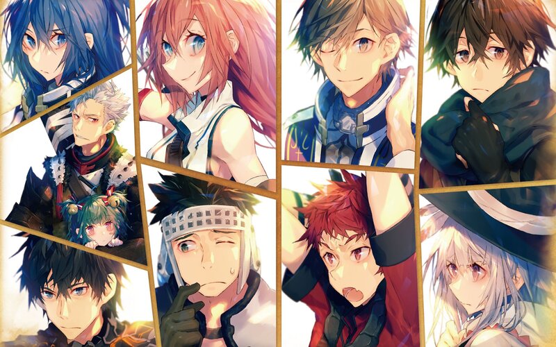 Anime Character Portraits — Blue, Dramatic, Characters