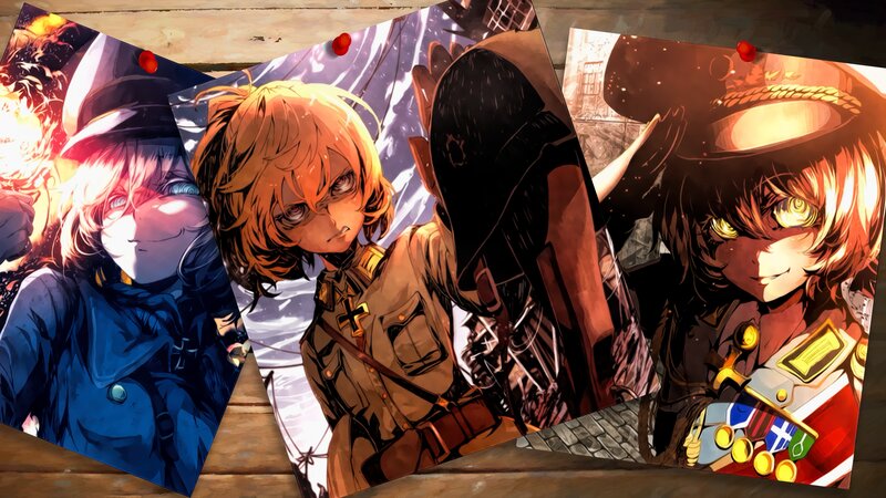 Anime Character Portraits — Brown, Dramatic