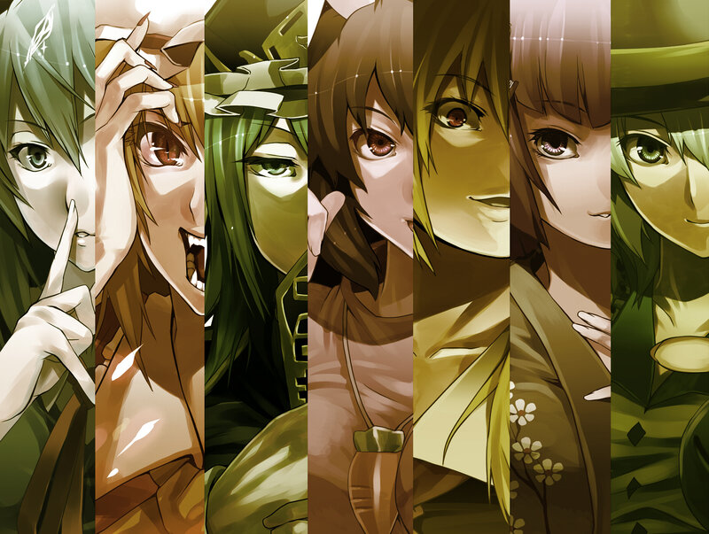 Anime Character Portraits — Green