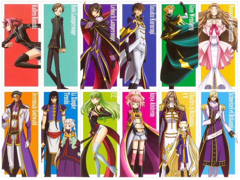 Anime Character Portraits — Purple, Dramatic, Characters