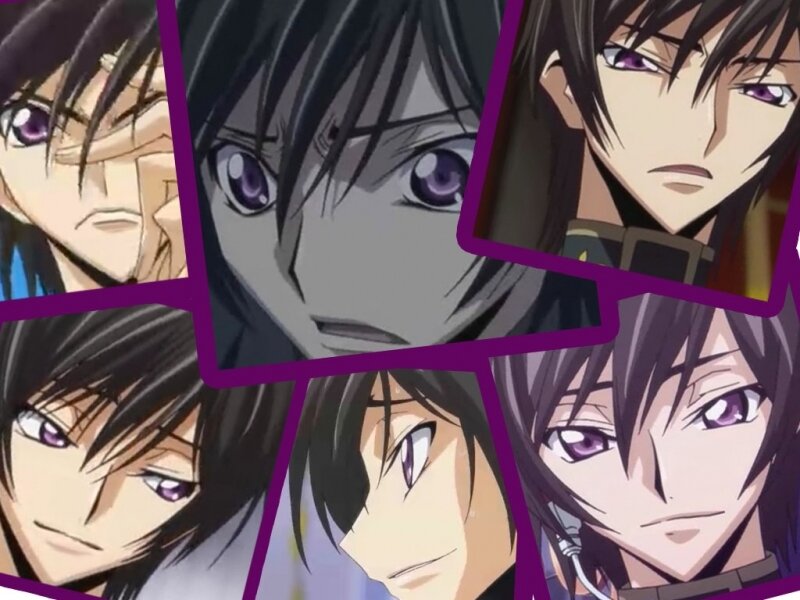 Anime Character Portraits — Purple, Dramatic, Purple Eyes