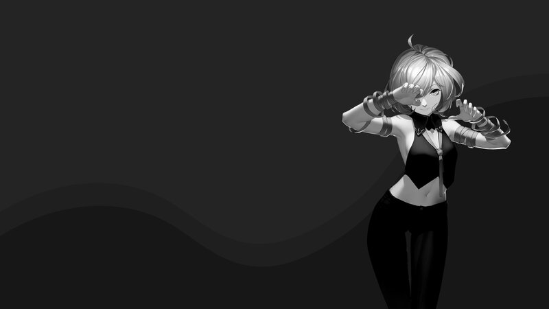 Anime Character Posing — Black