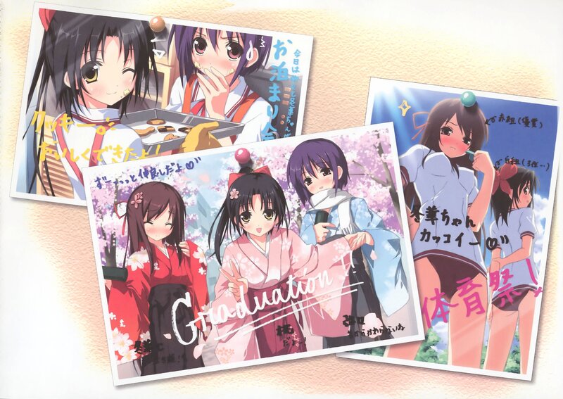 Anime character postcards