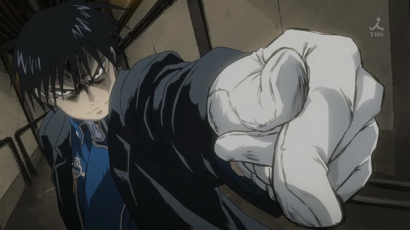Anime Character Punching — Black