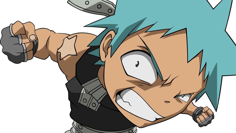 Anime Character Punching — Blue