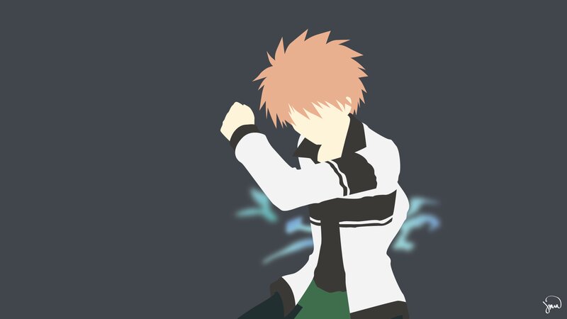 Anime Character Punching — Gray