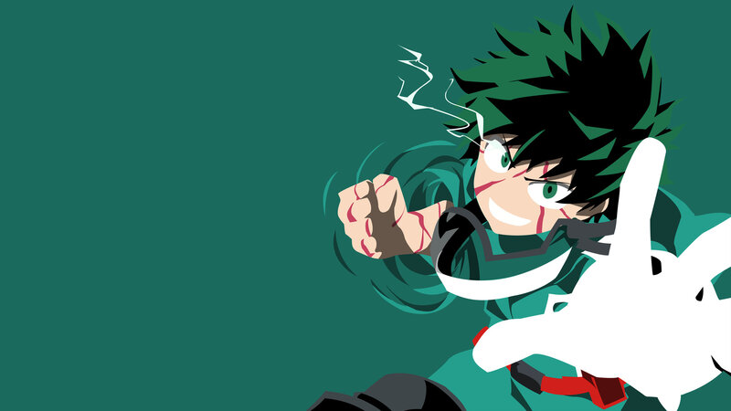 Anime Character Punching — Green