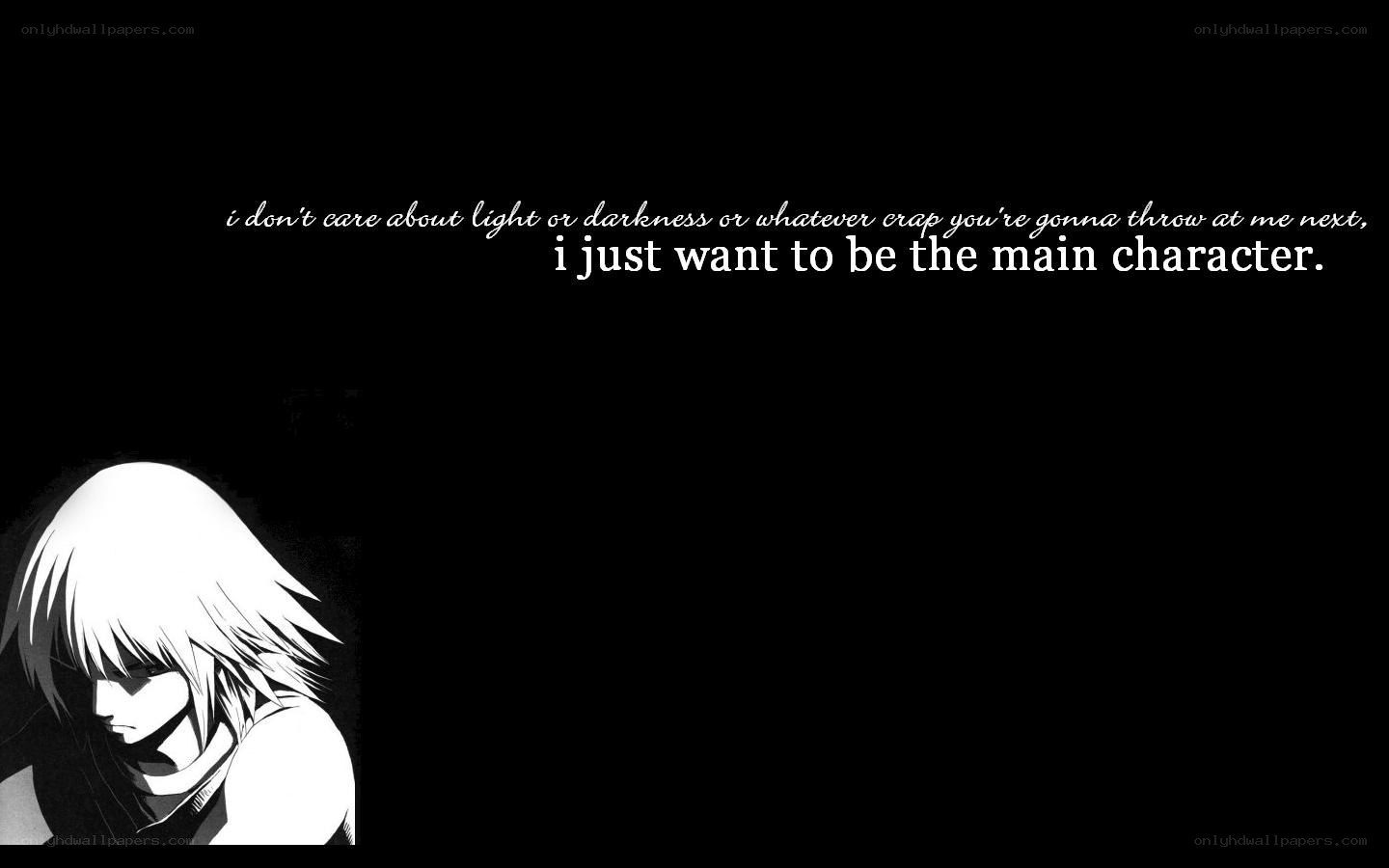anime character quote wallpaper