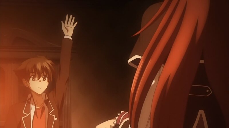 anime character raising hand