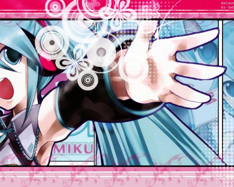 Anime Character Reaching Forward — Pink
