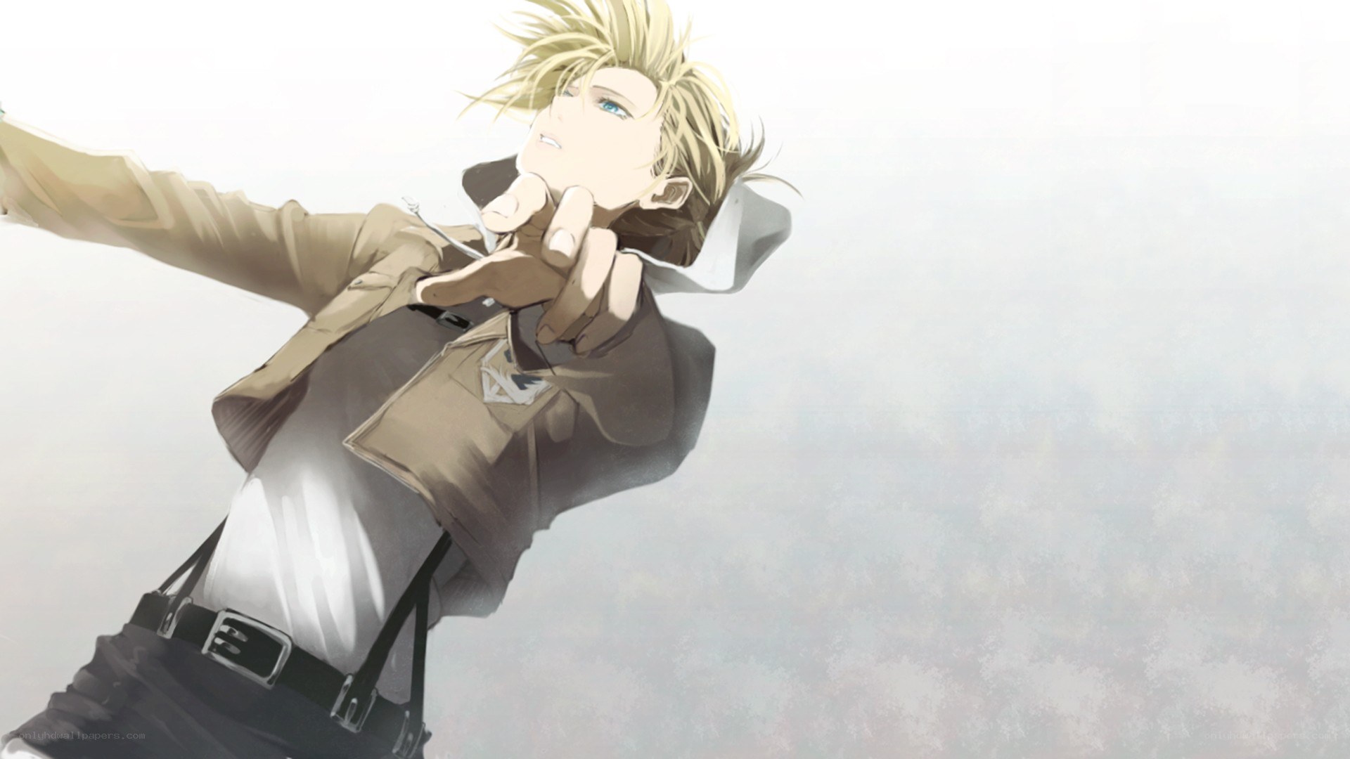 anime character reaching out