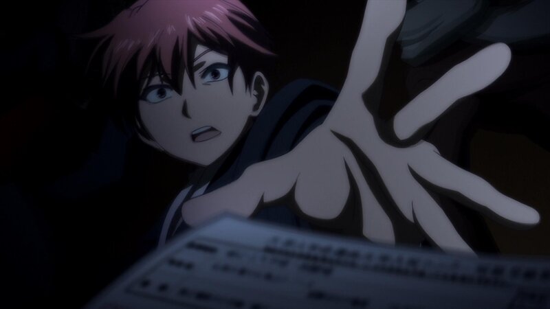 Anime Character Reaching Out — Black, Dramatic, Night
