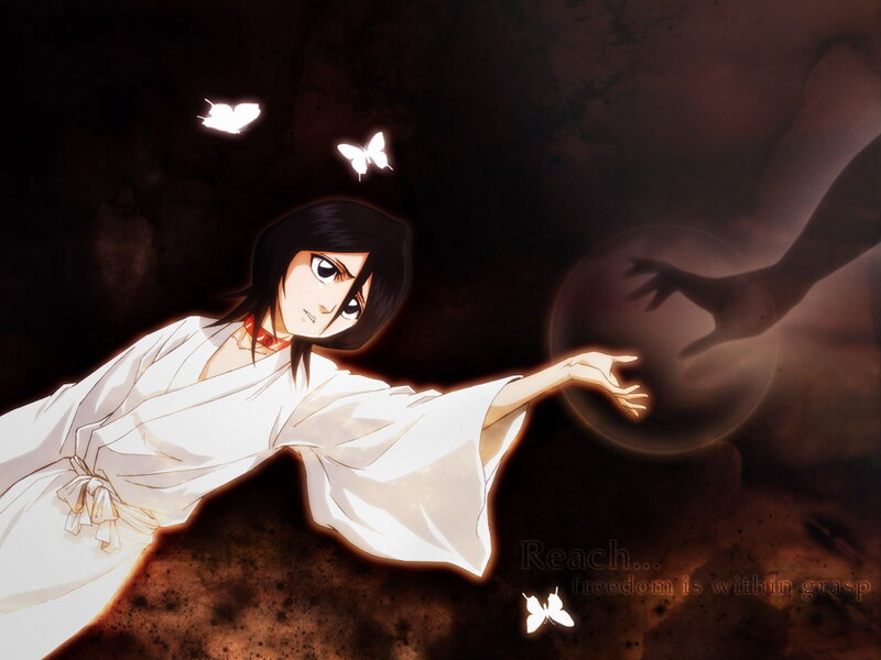 Anime Character Reaching Out — White