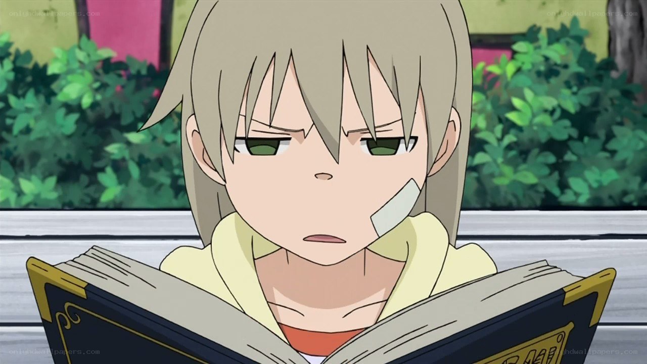 anime character reading book