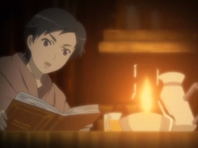 Anime Character Reading Book — Brown