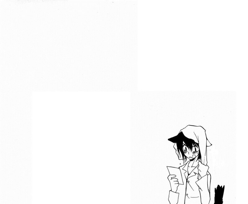 anime character reading letter