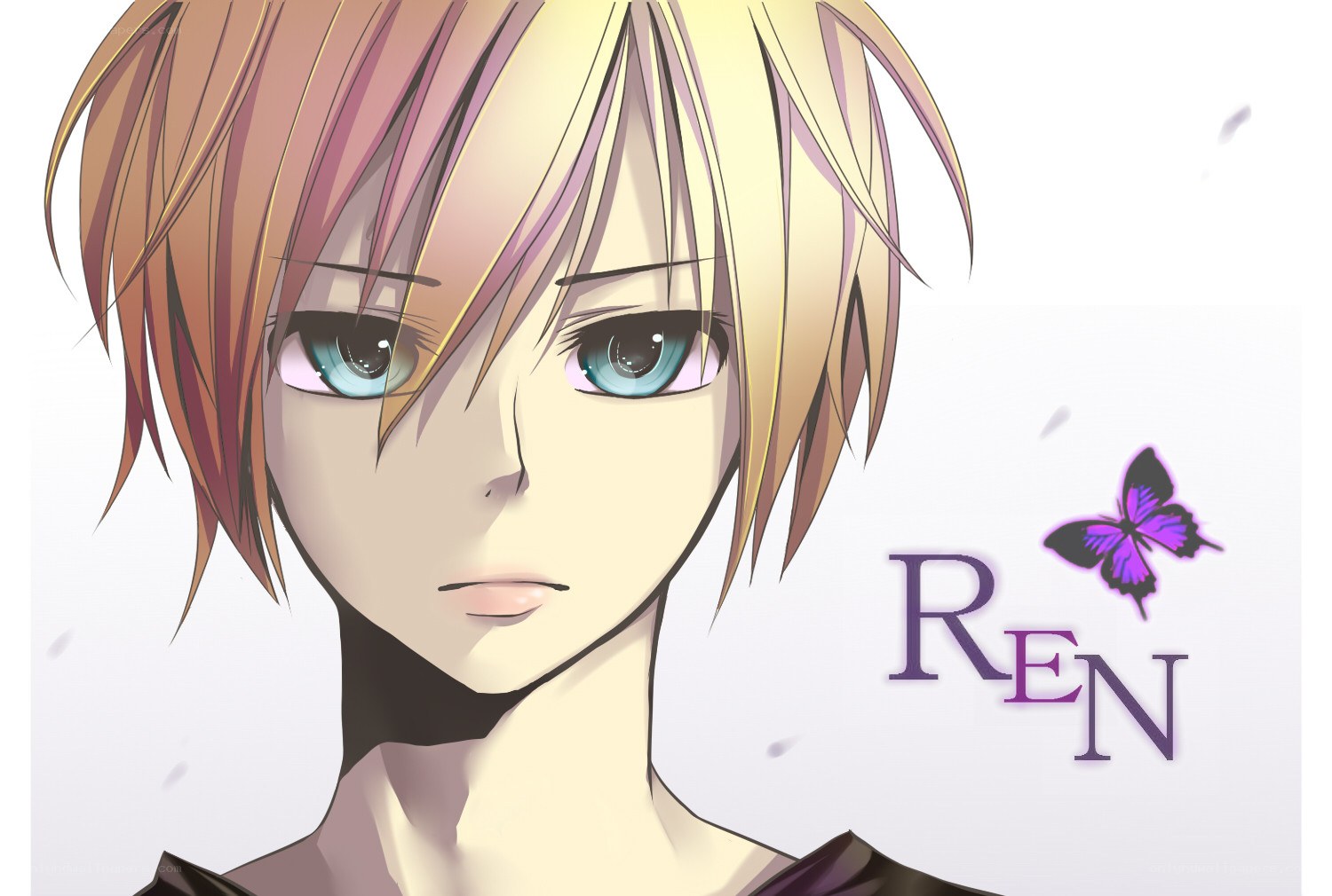 Anime character Ren with butterfly