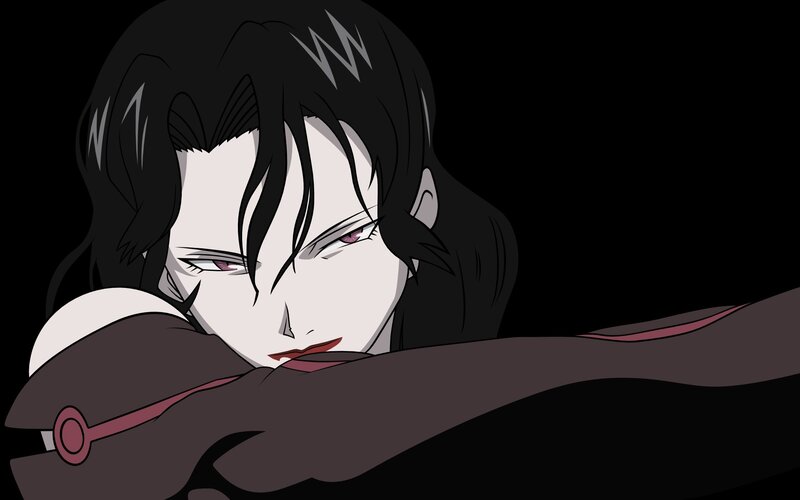 Anime Character Resting — Black