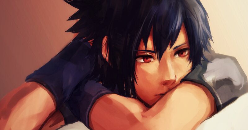 Anime Character Resting — Blue