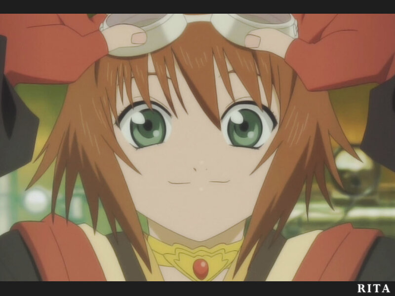 Anime character Rita close-up